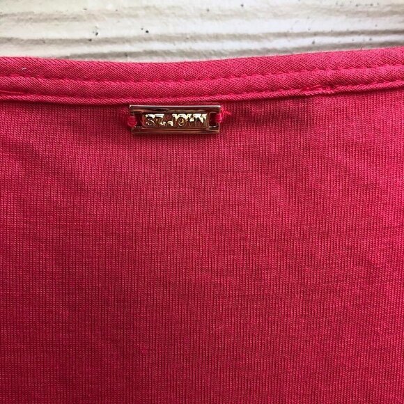 St. John Fit and Flare Long Sleeve Pink Shirt - Size 2 - Picture 4 of 5